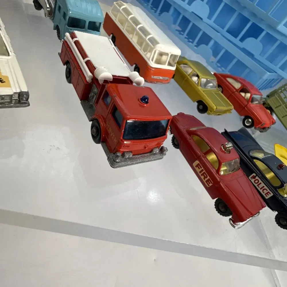 Matchbox Series Collector's Case with Assorted Vehicles 1960s vintage